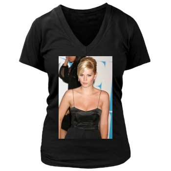 Elisha Cuthbert Women's Deep V-Neck TShirt