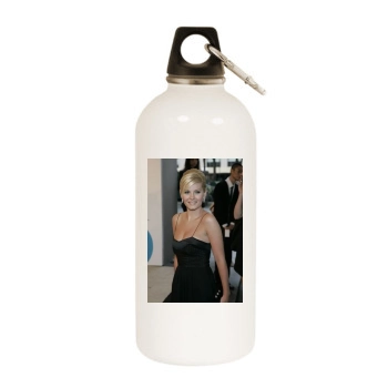 Elisha Cuthbert White Water Bottle With Carabiner