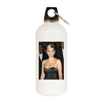 Elisha Cuthbert White Water Bottle With Carabiner