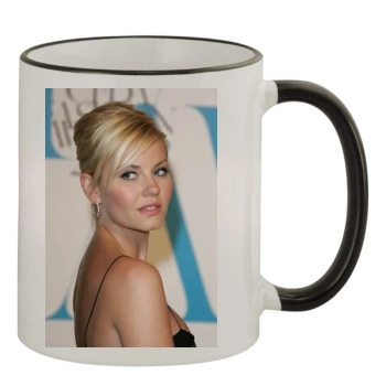 Elisha Cuthbert 11oz Colored Rim & Handle Mug