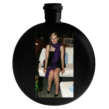 Elisha Cuthbert Round Flask