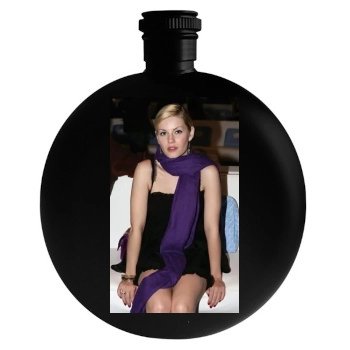 Elisha Cuthbert Round Flask