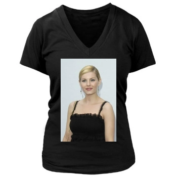 Elisha Cuthbert Women's Deep V-Neck TShirt