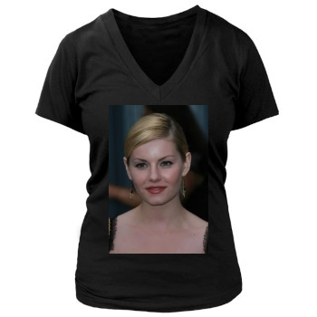 Elisha Cuthbert Women's Deep V-Neck TShirt