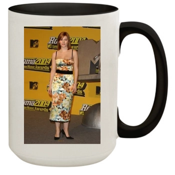 Elisha Cuthbert 15oz Colored Inner & Handle Mug