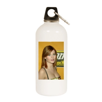 Elisha Cuthbert White Water Bottle With Carabiner