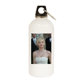 Elisha Cuthbert White Water Bottle With Carabiner