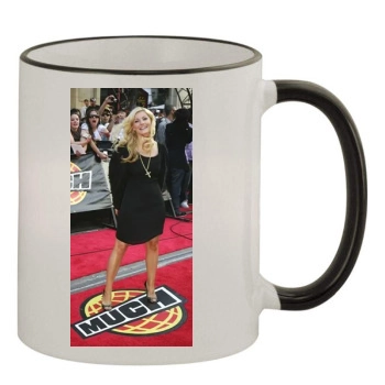 Elisha Cuthbert 11oz Colored Rim & Handle Mug