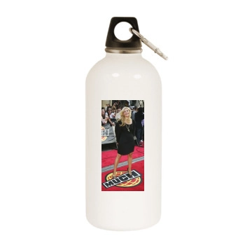 Elisha Cuthbert White Water Bottle With Carabiner