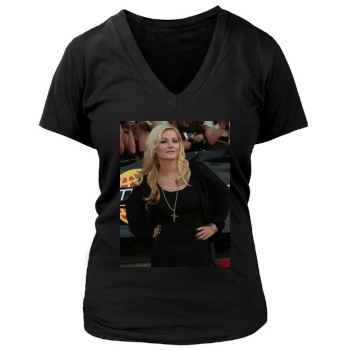 Elisha Cuthbert Women's Deep V-Neck TShirt