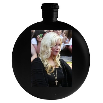 Elisha Cuthbert Round Flask