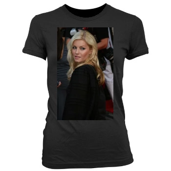 Elisha Cuthbert Women's Junior Cut Crewneck T-Shirt