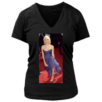 Elisha Cuthbert Women's Deep V-Neck TShirt