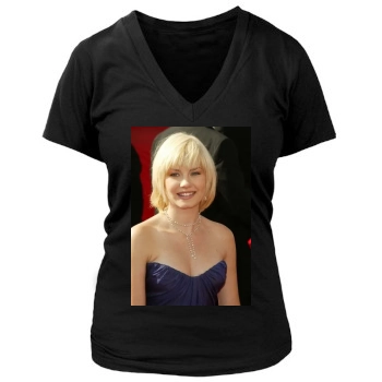 Elisha Cuthbert Women's Deep V-Neck TShirt