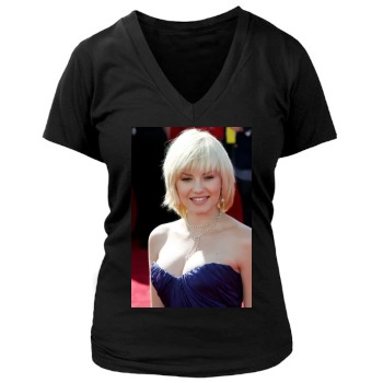 Elisha Cuthbert Women's Deep V-Neck TShirt