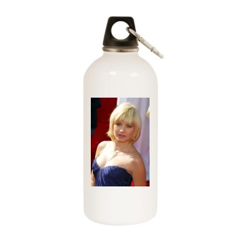 Elisha Cuthbert White Water Bottle With Carabiner