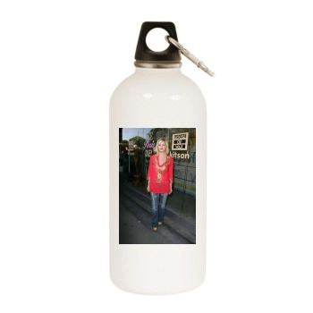 Elisha Cuthbert White Water Bottle With Carabiner