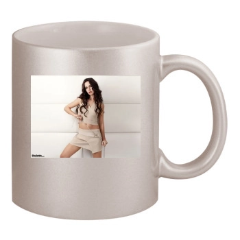 Eliza Dushku 11oz Metallic Silver Mug