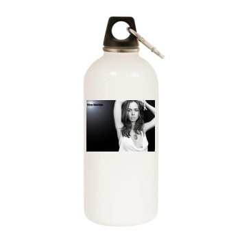 Eliza Dushku White Water Bottle With Carabiner