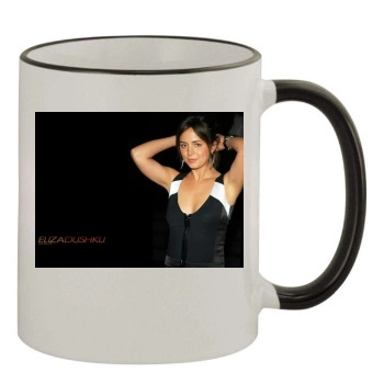 Eliza Dushku 11oz Colored Rim & Handle Mug