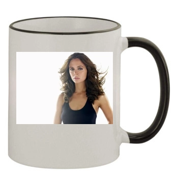 Eliza Dushku 11oz Colored Rim & Handle Mug