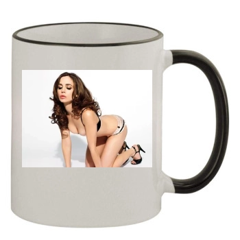 Eliza Dushku 11oz Colored Rim & Handle Mug