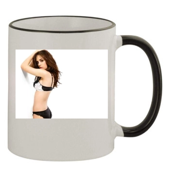 Eliza Dushku 11oz Colored Rim & Handle Mug