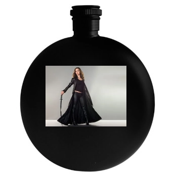 Eliza Dushku Round Flask