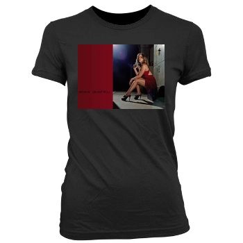 Eliza Dushku Women's Junior Cut Crewneck T-Shirt