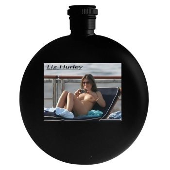 Elizabeth Hurley Round Flask