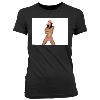 Elizabeth Hurley Women's Junior Cut Crewneck T-Shirt