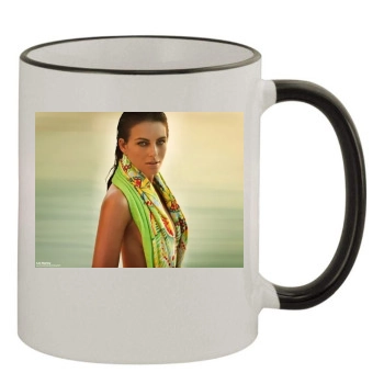 Elizabeth Hurley 11oz Colored Rim & Handle Mug