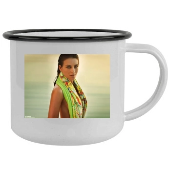 Elizabeth Hurley Camping Mug