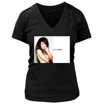 Elizabeth Hurley Women's Deep V-Neck TShirt