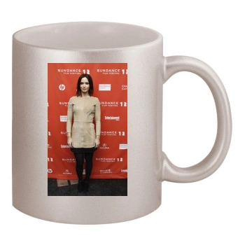 Emily Blunt 11oz Metallic Silver Mug