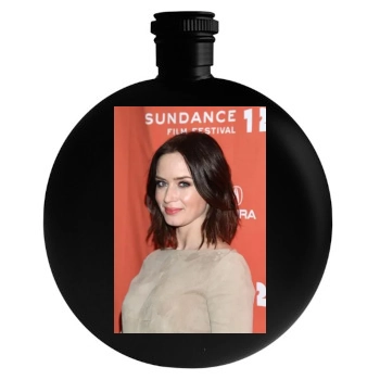 Emily Blunt Round Flask