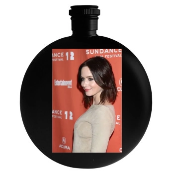 Emily Blunt Round Flask