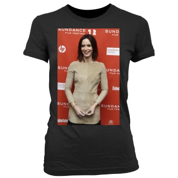 Emily Blunt Women's Junior Cut Crewneck T-Shirt