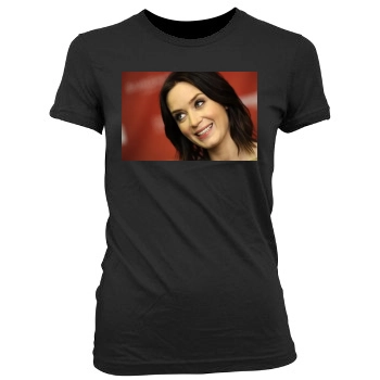 Emily Blunt Women's Junior Cut Crewneck T-Shirt