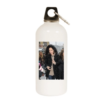 Emily Blunt White Water Bottle With Carabiner