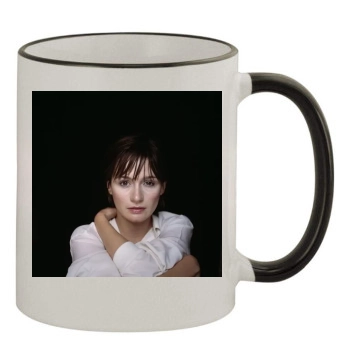 Emily Mortimer 11oz Colored Rim & Handle Mug