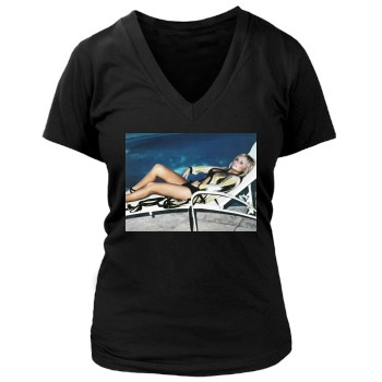 Emma Bunton Women's Deep V-Neck TShirt