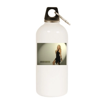 Emma Bunton White Water Bottle With Carabiner