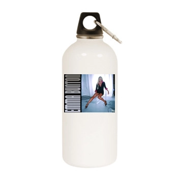 Emma Bunton White Water Bottle With Carabiner