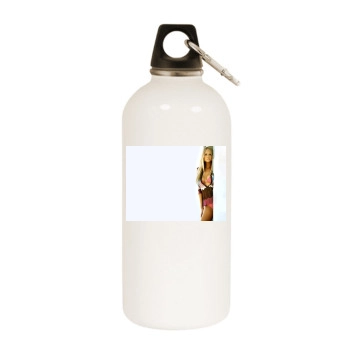 Emma Bunton White Water Bottle With Carabiner