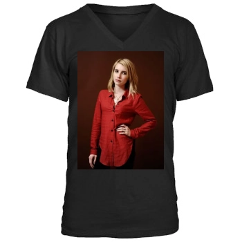 Emma Roberts Men's V-Neck T-Shirt