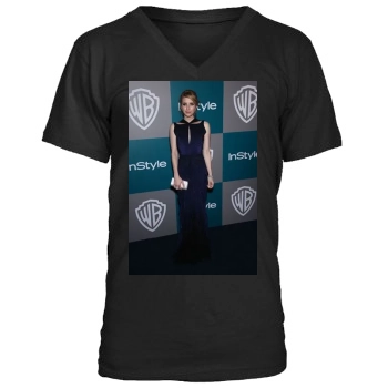 Emma Roberts Men's V-Neck T-Shirt