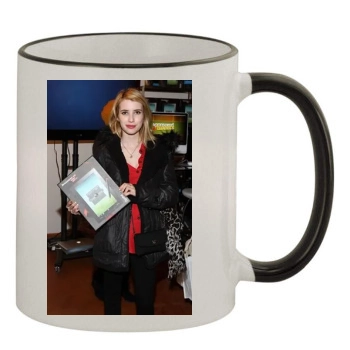 Emma Roberts 11oz Colored Rim & Handle Mug