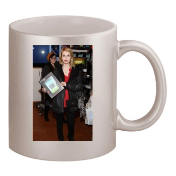 Emma Roberts 11oz Metallic Silver Mug