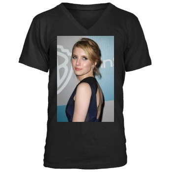 Emma Roberts Men's V-Neck T-Shirt